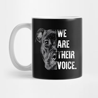 Love Pitbull We Are Their Voice Mug